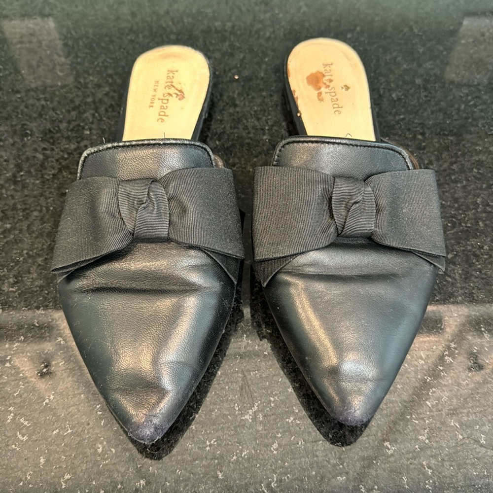 Kate Spade Flats Mules with Bow 7.5